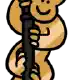 Chinese new year stick item monkey