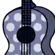 Prop mid guitar polka dot night