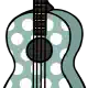 Prop mid guitar polka dot