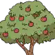 Apple tree full