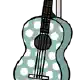 Polka dot guitar