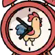 Rooster alarm clock