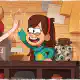 Mabel and Wendy doing the high-five