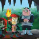 Dipper, Mabel and Blendin enetring a cave