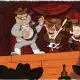 Dipper, Mabel and Blendin performing in a saloon